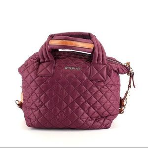 MZ Wallace Medium Satchel in Maroon